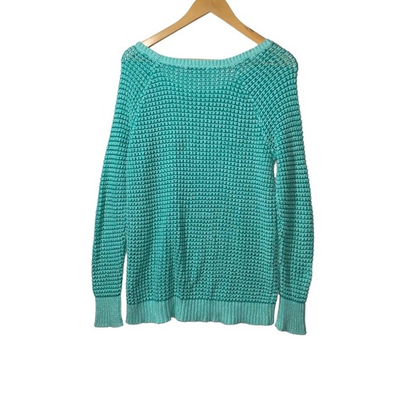American Eagle Sweater chunky knit scoop neck sweater size Med - Picture 2 of 5